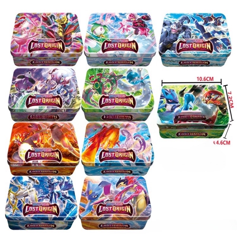 Thẻ pokemon hộp sắt Tặng kèm 1 thẻ VIP