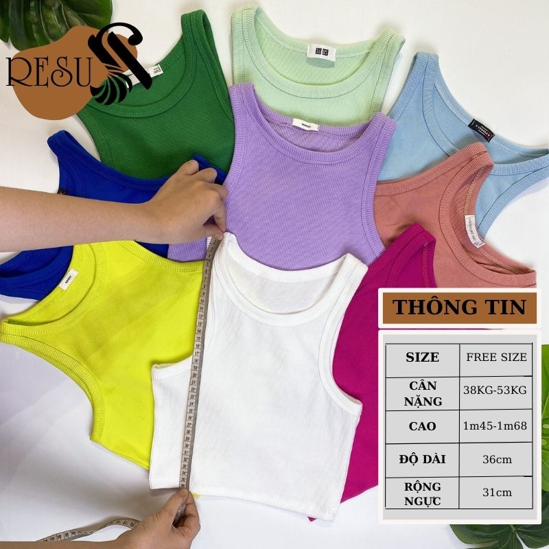 Áo Croptop Ba Lỗ Ngược Ôm Body Chất Thun Gân Siêu Dày Crt kiểu đơn giản bassic , áo thun ba lỗ ôm dáng croptop | BigBuy360 - bigbuy360.vn