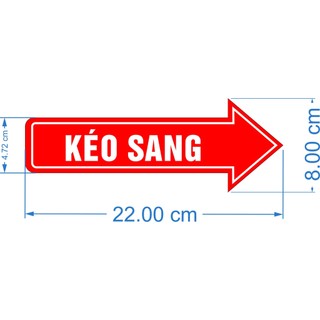 mũi tên dán cửa kính