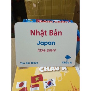 Bộ Flashcard Quốc kì cho bé