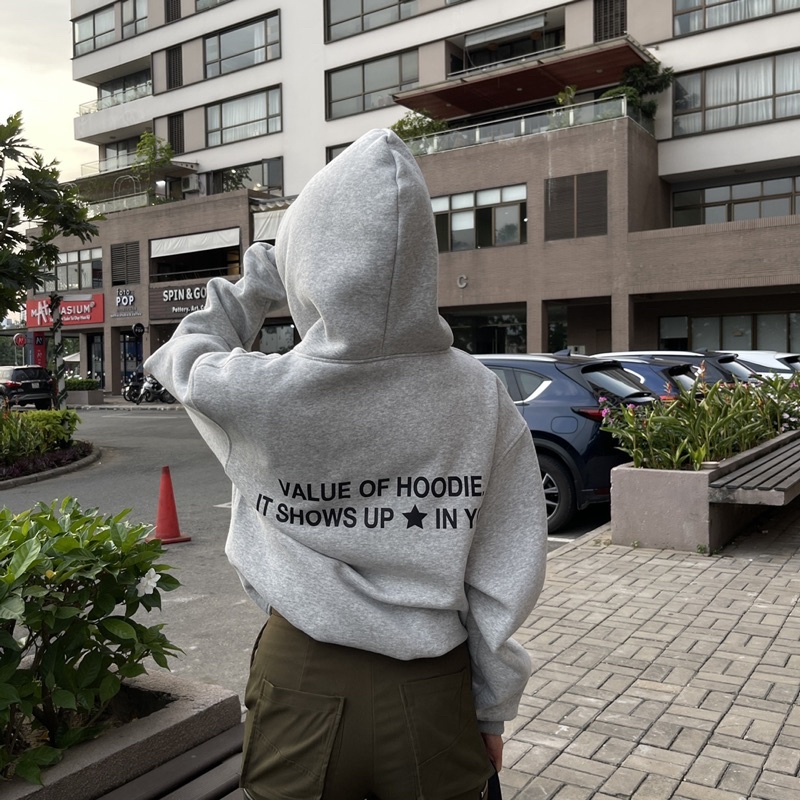 Áo Hoodie Baravas Form Boxy/ Gray - Version Premium | BigBuy360 - bigbuy360.vn