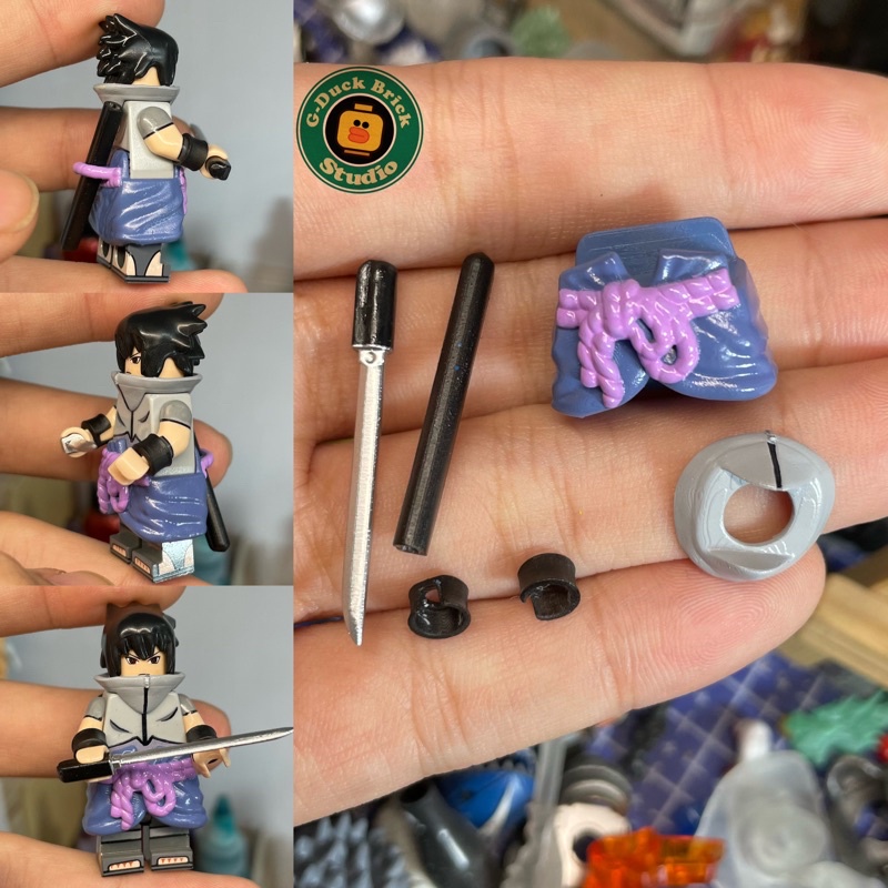 Phụ kiện minifigures: phụ kiện nhân vật sasuke( không gồm minifigure)
