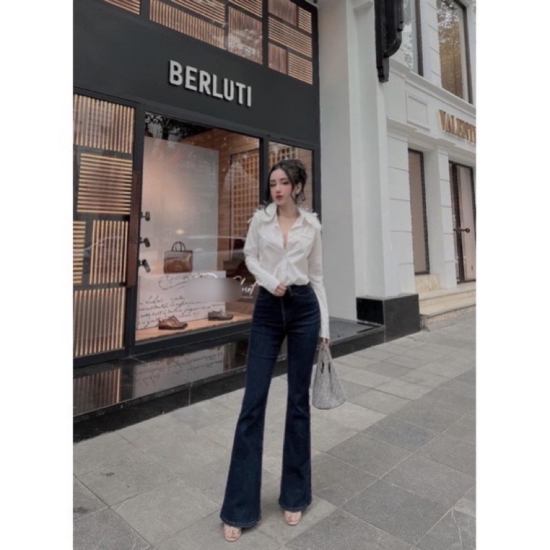 Áo sơmi lông vũ dài tay , Áo sơ mi satin tay dài dáng rộng thời trang hàn quốc L99