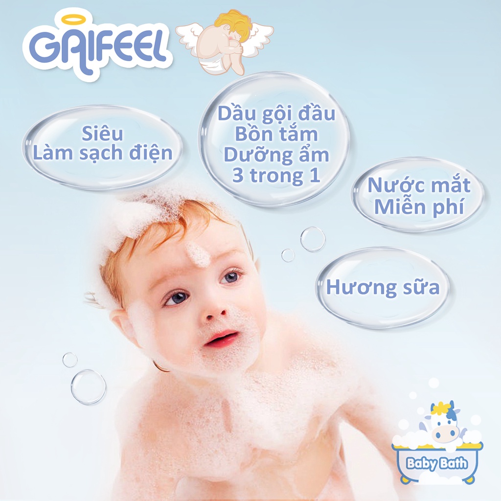 Sữa tắm GAIFEEL Sữa thơm sữa tắm Gel Sữa tắm cho bé hương sữa cho bé 320ml