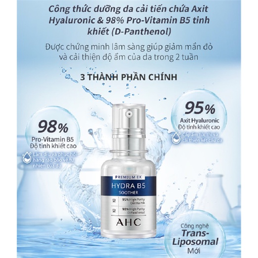 (Hàng Cty) Tinh Chất AHC Premium Ex Hydra B5 Soother
