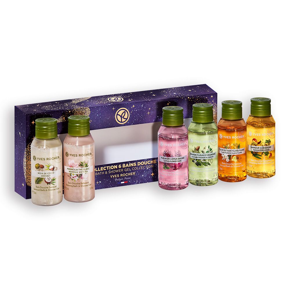 Yves Rocher _ Bộ sữa tắm mini phiên bản giới hạn ENERGY KIT 6 BATH SHOWER WORLD (EXCLUDING FRANCE)
