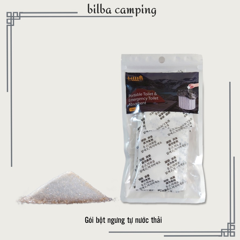 Set 10 gói ngưng tụ nước thải dùng cho các chuyến đi du lịch dã ngoại cắm trại, camping BB9842 - Billba Camping