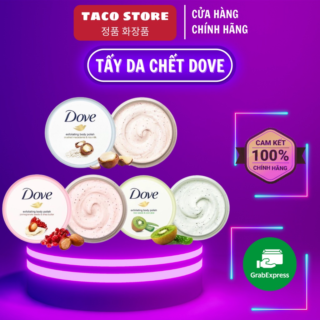 Kem Tẩy Tế Bào Chết Cơ Thể Và Dưỡng Da Body Dove 50g (Mùi Ngẫu Nhiên)- Taco Store
