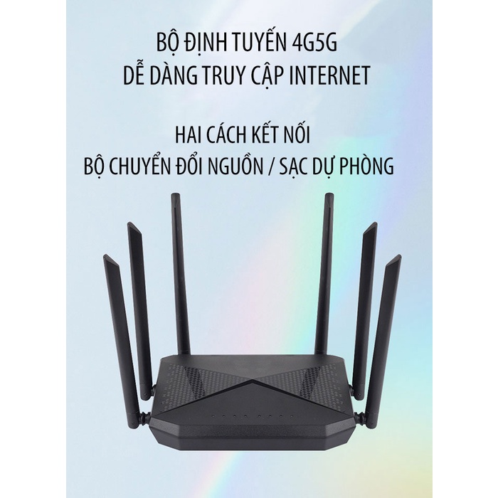 Thiết bị phát wiif 4g , Bộ Phát Wifi 6 Râu từ sim 3g 4G CPE B618 -Tốc Độ 300Mbps – Hỗ Trợ 32 thiết bị kết nối mạng