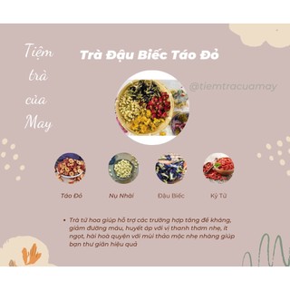 Trà đậu biếc táo đỏ gói lẻ