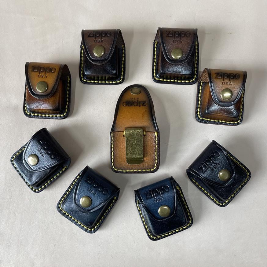 Bao Da Zippo Chất Liệu Da Bò Cao Cấp ZB1 Hoàn Thiện Thủ Công 4 Màu. BH 36 tháng