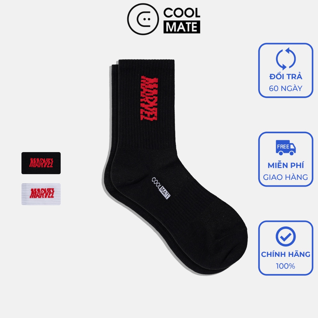 Tất vớ cổ dài Marvel Logo - Thương hiệu Coolmate
