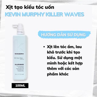 Xịt tạo kiểu tóc uốn Kevin Murphy Killer Waves 150ML