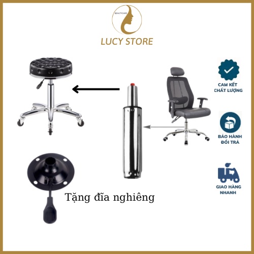Ben hơi ghế xoay, pittong thay thế cho ghế xoay spa văn phòng