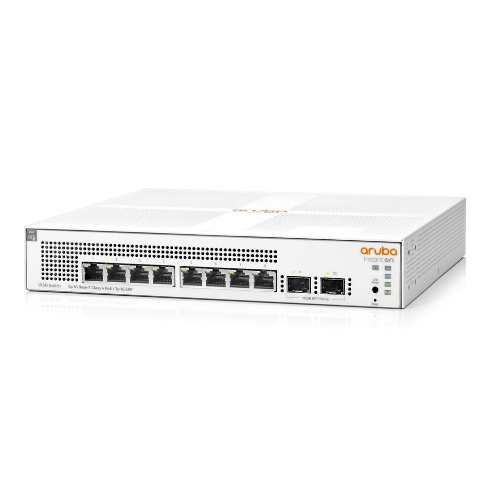 Thiết Bị Chuyển Mạch Aruba Instant On 1930 8G Class 4 PoE 2SFP 124W (JL681A)