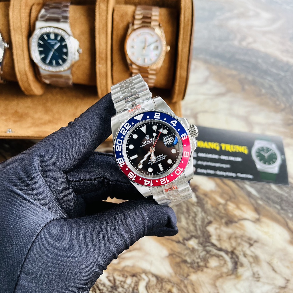 Đồng Hồ Nam R0LEX Pepsi và Batman Máy Cơ Automatic cao cấp