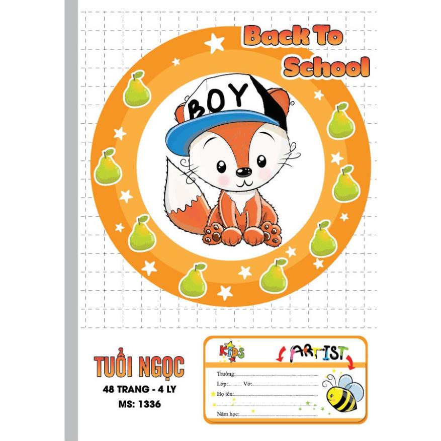 vở Ô LY TUỔI NGỌC  48 - 80 trang 4ly