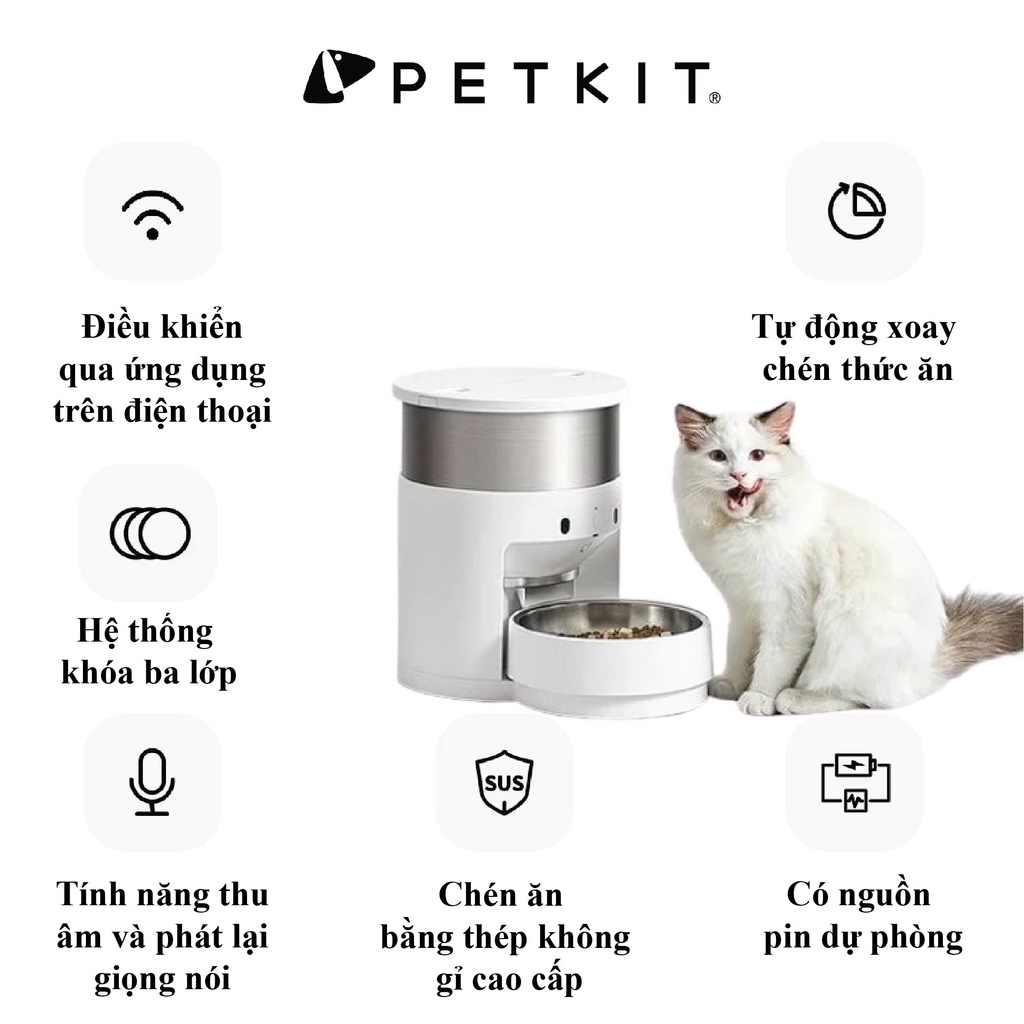 Máy Nhả Hạt Cho Mèo Ăn Tự Động PETKIT Infinity Fresh Element 3 - BH 12 tháng