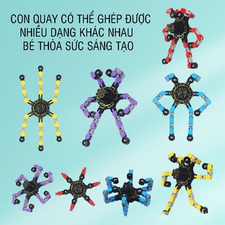 Đồ chơi Spinner Robot Biến Hình , lắp ghép Thông Minh kích thích Tư Duy Sáng Tạo cho Bé