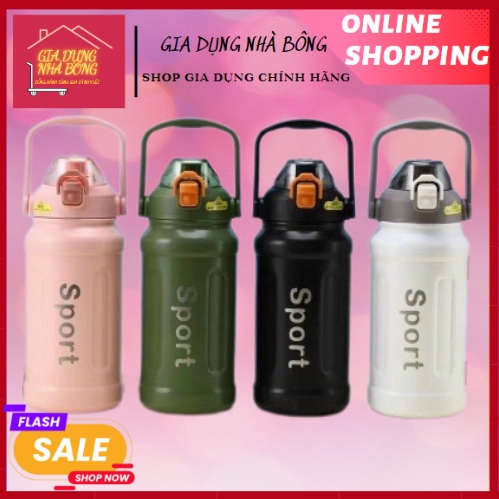 TẶNG KÈM ỐNG HÚT_ BÌNH NƯỚC THỂ THAO CHỐNG RÒ RỈ CAO CẤP_ KIỂU DÁNG NĂNG ĐỘNG TRẺ TRUNG