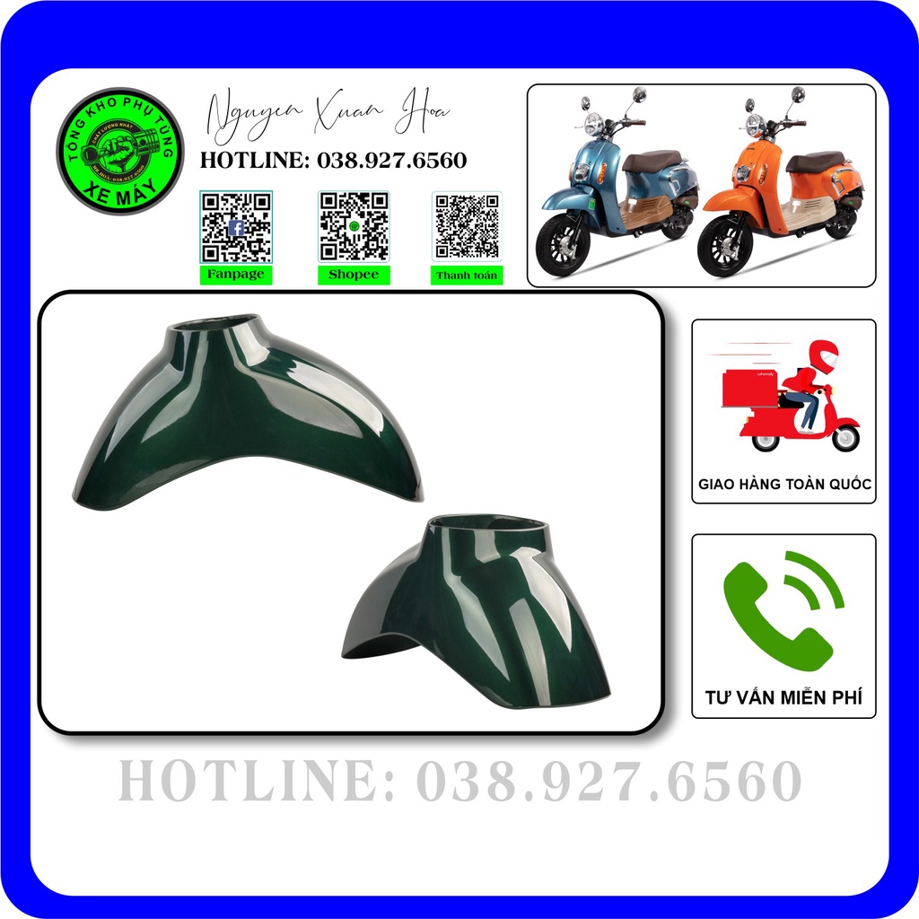 Chắn bùn trước (dè trước) HSV3 50cc/ Crea 2023/ Crea 50cc (Nhựa ABS sơn cao cấp, đủ màu mới nhất thị trường)