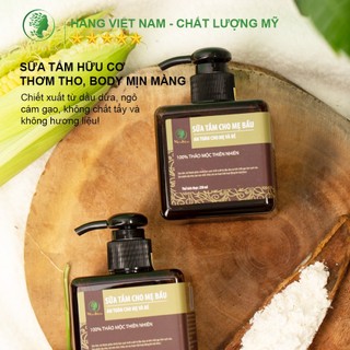 Sữa tắm thảo mộc mềm mại, sáng hồng da cho mẹ bầu wonmom 250ml