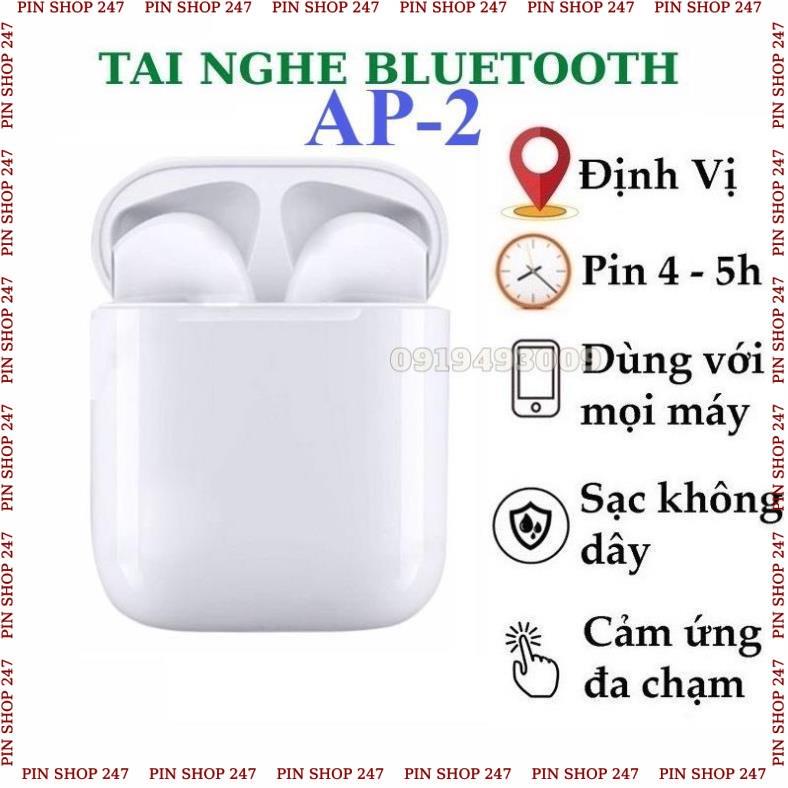 Tai nghe bluetooth AIP2 tai nghe không dây định vị, lọc âm, giảm tiếng ồn, pin 4-6, bass hay, BH 6TH PIN SHOP 247