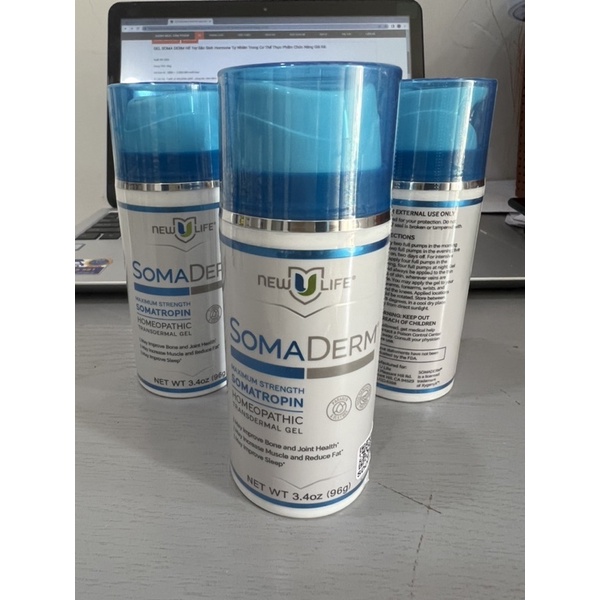 Gel SomaDerm kho Mỹ tem QR chính hãng New U life giúp bảo vệ sức khỏe và sản sinh hormone tự nhiên cơ thể