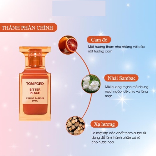 Nước Hoa Nam Nữ  TF Bitter Peach EDP - Hương Thơm Dịu Mát Đầy Sức Hút - Teen_Perfume