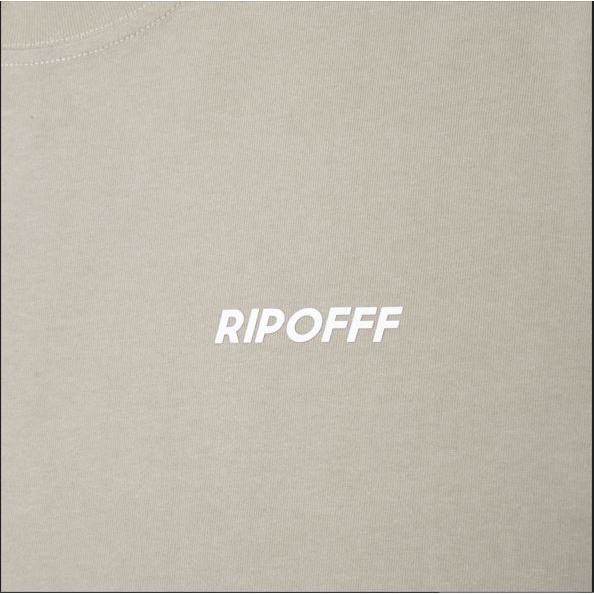 RIPOFFF Basic Heavyweight Boxy T-shirt - Cream