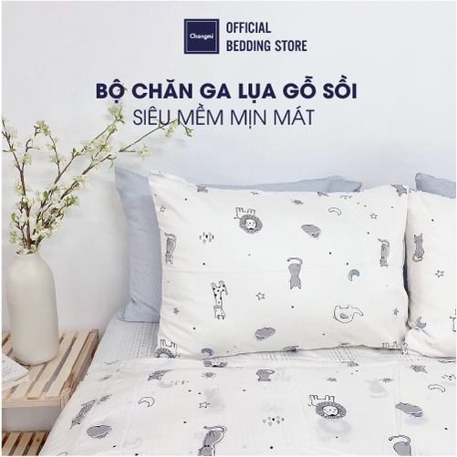 [CM2079] Bộ chăn ga lụa MicroModal Changmi Bedding 100S làm từ gỗ sồi siêu mềm mượt mát. Chăn ga hè yêu thích cho bé - 5