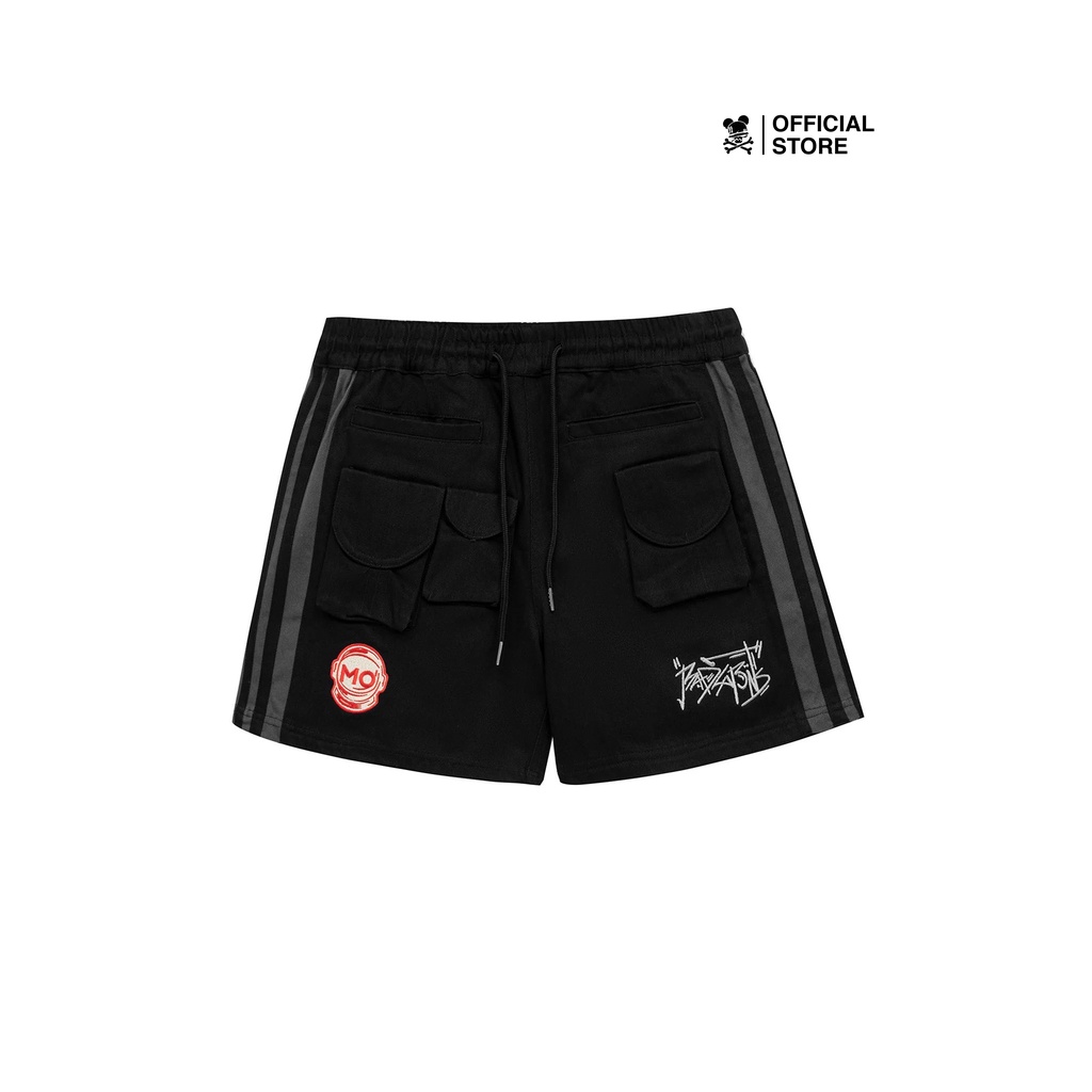 Quần Short Nam Nữ Bad Habits "MƠ" MULTI POCKET SHORTS BLACK - LOCAL BRAND CHÍNH HÃNG