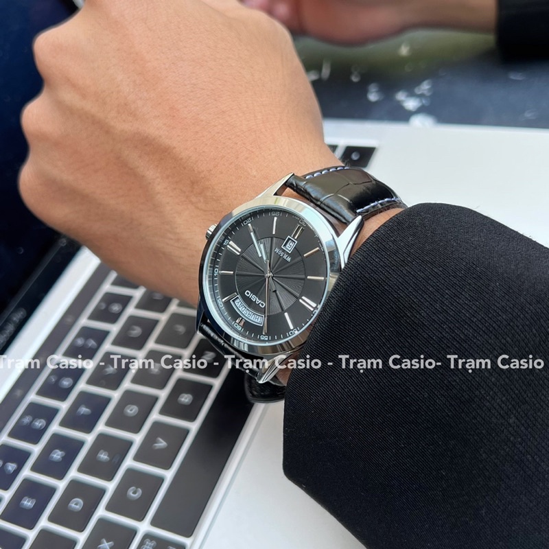 Đồng hồ nam Vintage Casio MTP-1381L-1A - Kích thước vỏ : 46,6×39,9×8,9mm