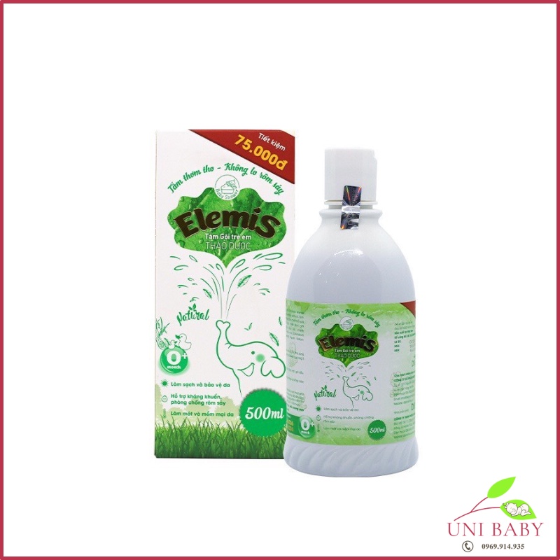 Sữa tắm thảo dược Elemis dành cho trẻ nhỏ rôm sẩy mụn nhọt mẩn ngứa dị ứng chính hãng