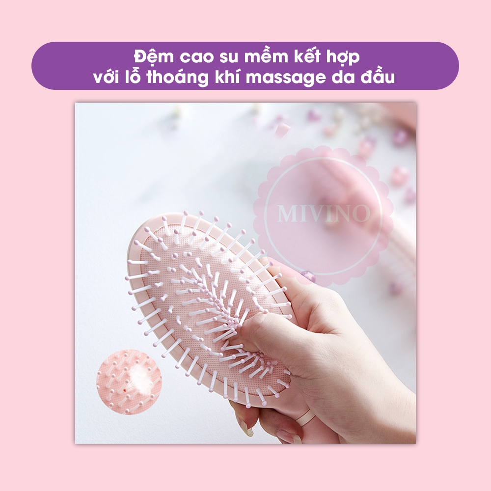 Combo lược chải tóc và xịt dưỡng Mivino cao cấp cho tóc giả mềm mượt tư nhiên CB02