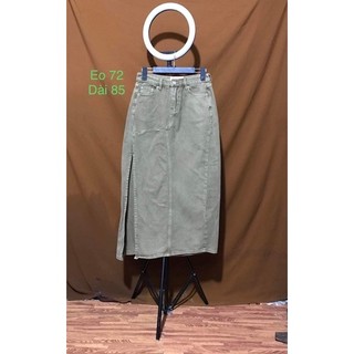 [2HAND]VÁY JEANS 2HAND FORM DÀI(CÓ GHI SỐ ĐO TRÊN HÌNH)