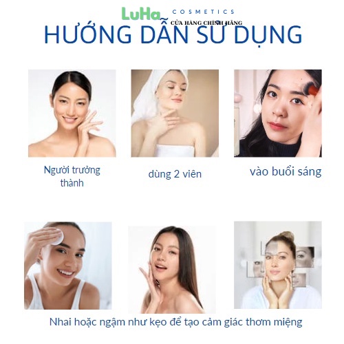 Viên ngậm Glutathione 2500MG hồng lọ 60 viên, trắng da, mờ nám, hủy nám, cân bằng nội tiết tố nữ, luhacosmetics | BigBuy360 - bigbuy360.vn