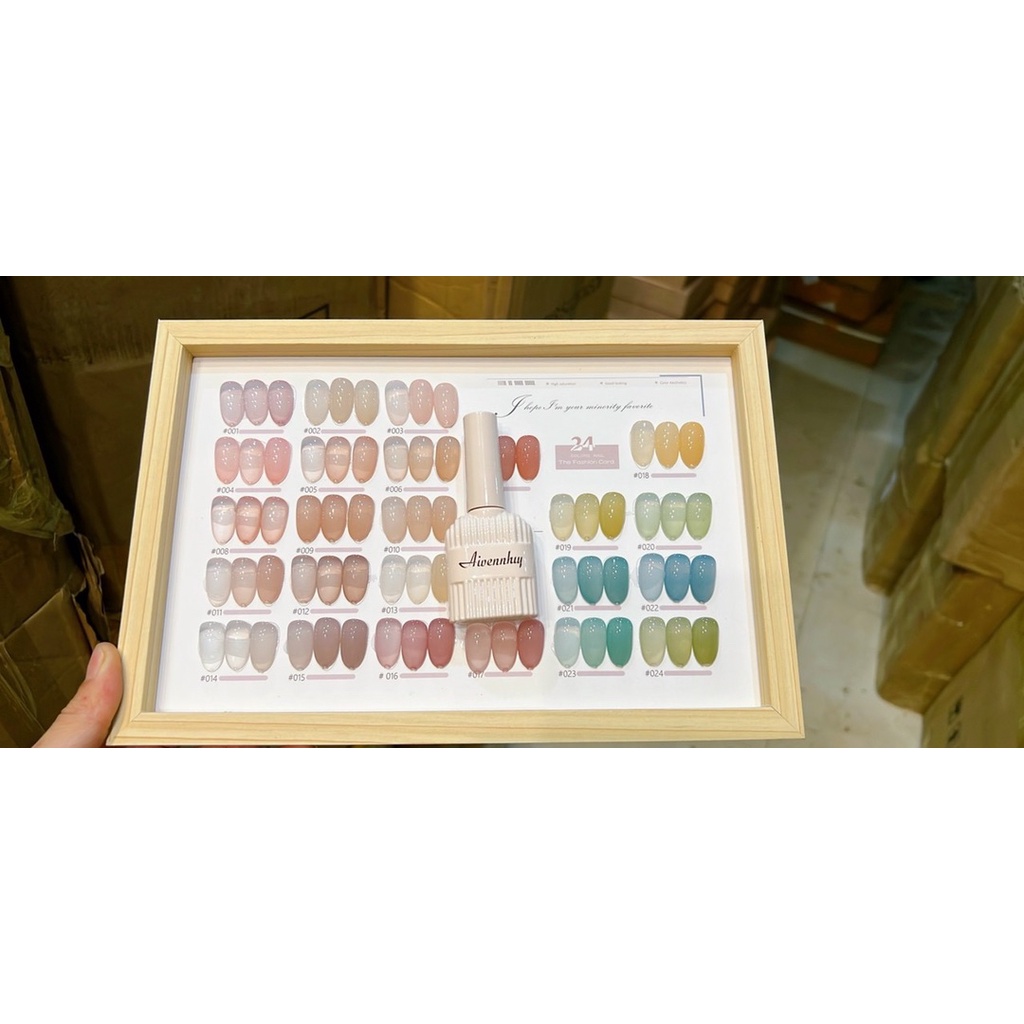 Set sơn thạch  24 màu tone màu hàn quốc chính hãng