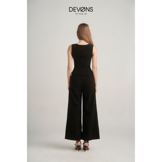 BLACK TIE VEST- DEVONS STUDIO