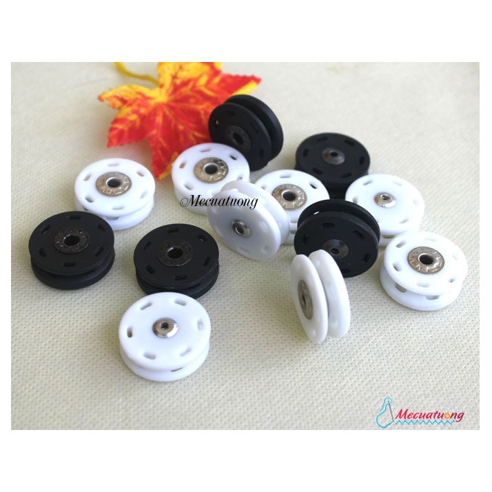 Sét 5 bộ khuy nút cúc chụp ẩn phía trong tròn dùng cho áo khoác áo gió áo len áo sơ mi váy đầm các loại