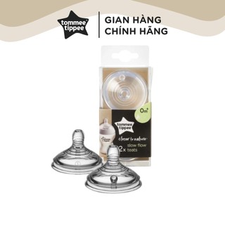 Núm ty silicon mềm dai thay bình sữa cho bé tommee tippee slow flow