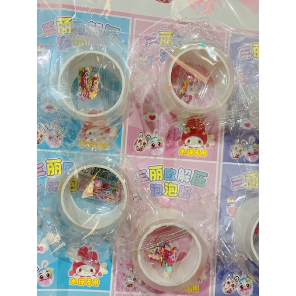 Keo nano băng keo siêu dính trong suốt 2 mặt thổi bong bóngvỉ 20 bộ