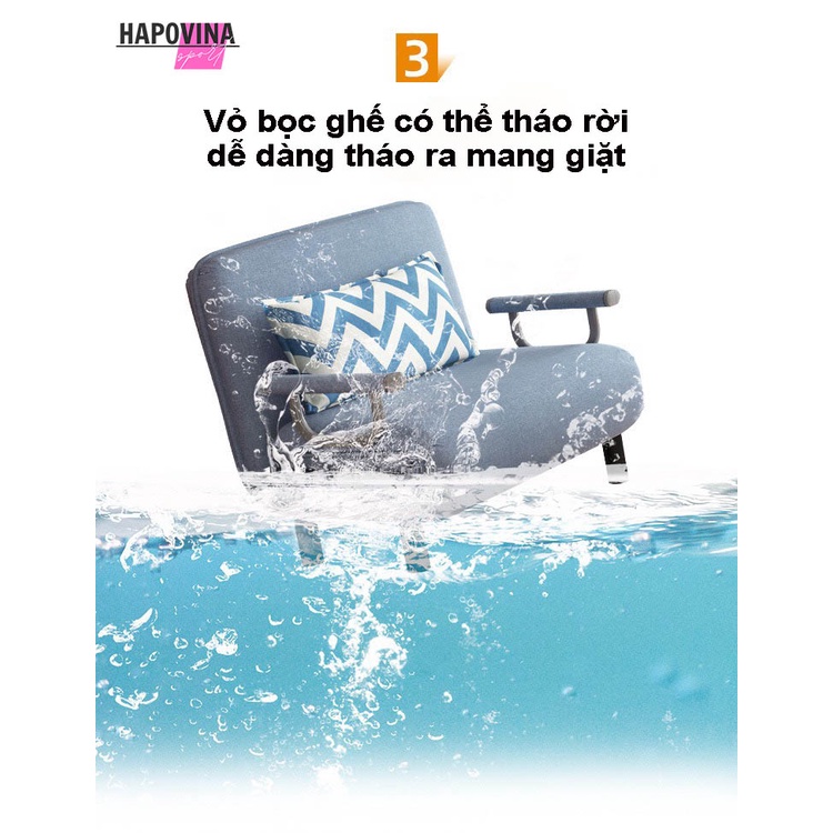 Sofa giường gấp gọn Hp66, giường thông minh gấp gọn có khóa kéo dễ dàng làm sạch, ghế sofa giường tiết kiệm diện tích | BigBuy360 - bigbuy360.vn