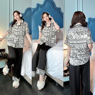 Đồ bộ pijama lụa TK 2CE tay ngắn size L