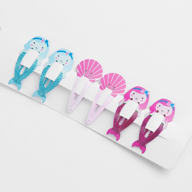 Set 6 Kẹp Tóc Nhiều Hình Dễ Thương Phong Cách Hàn Quốc - Hazo