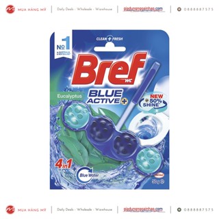 Thanh treo bồn cầu Bref Blue Active khử mùi và diệt khuẩn
