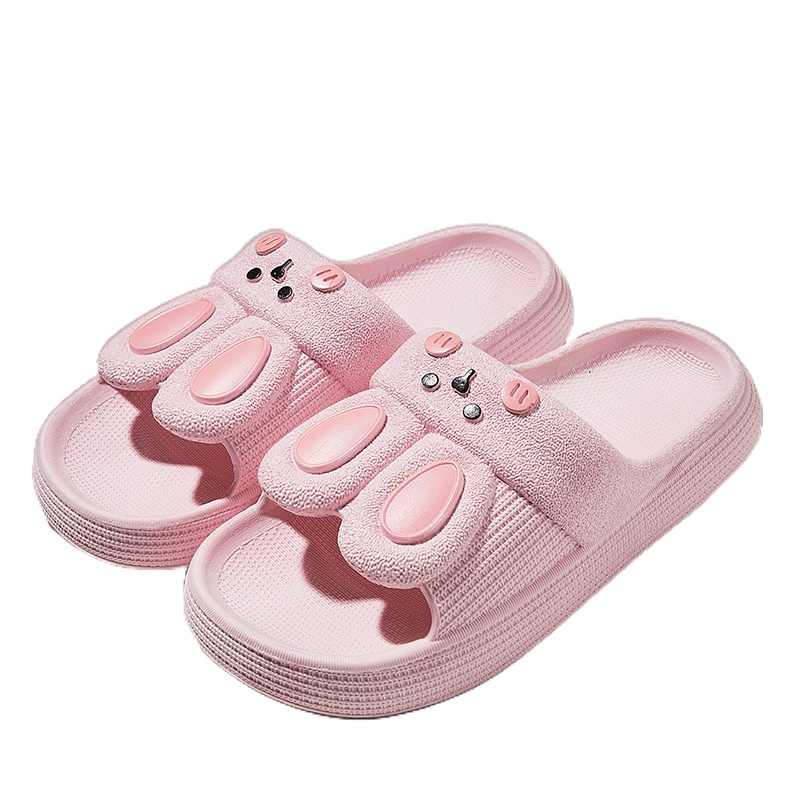 Dép Thỏ rabbit quai ngang nữ phong cách ulzzang Hàn Quốc cực xinh đi êm mềm chân cực hot 2023 TH-42