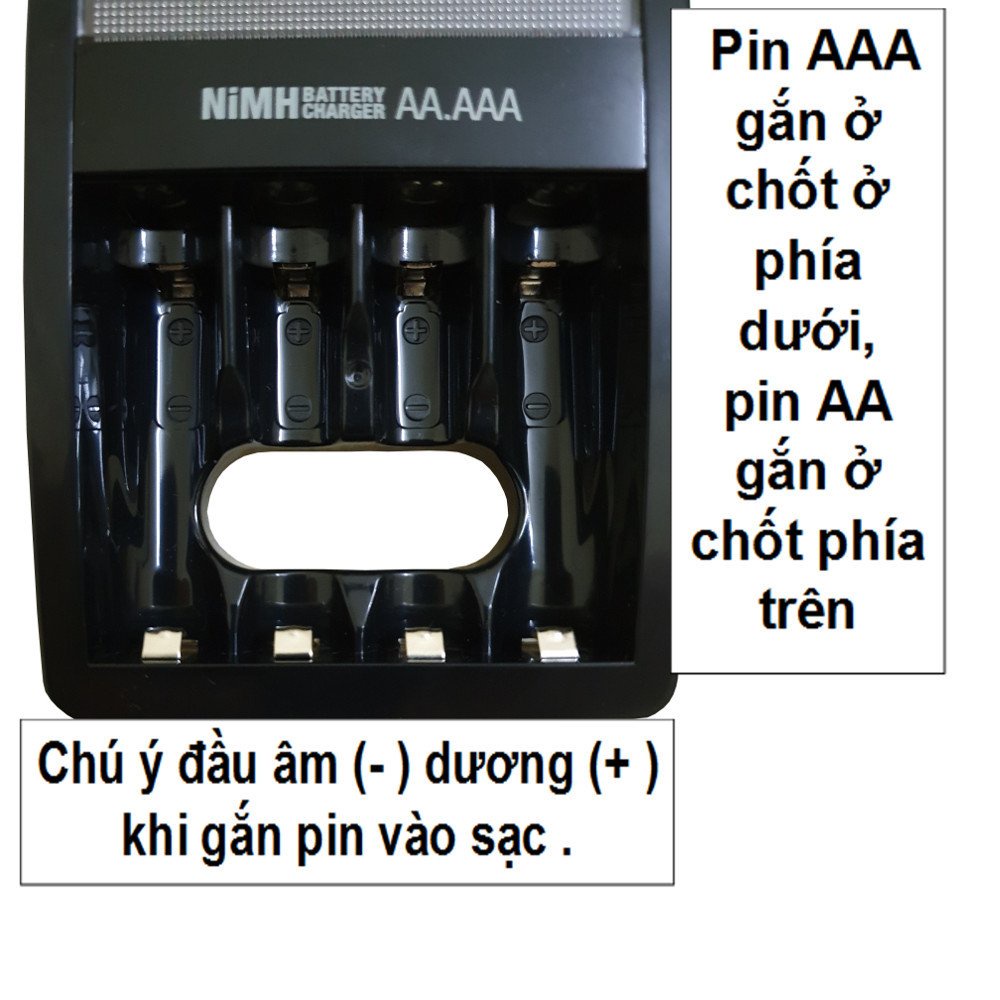 [Chính Hãng] Máy sạc pin ENERGIZER CHVCM4 Kèm 4 pin AA 1300mAh - Sạc cho pin AA và AAA
