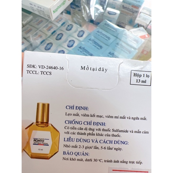 NƯỚC NHỎ MẮT ROHTO ANTIBACTERIAL LỌ 13ML