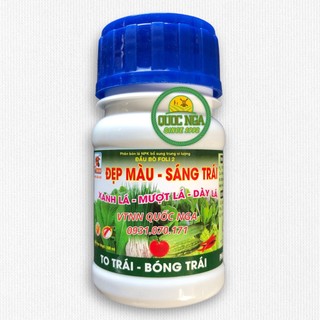 PHÂN BÓN LÁ ĐẸP MÀU SÁNG TRÁI - XANH LÁ, MƯỢT LÁ, TO TRÁI, HẠN CHẾ RỤNG HOA